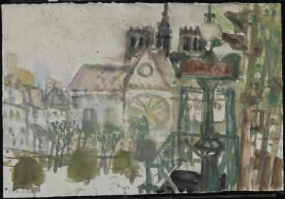 Paris, Métro, Notre-Dame
