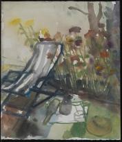 Morzg, Zinnien im Garten